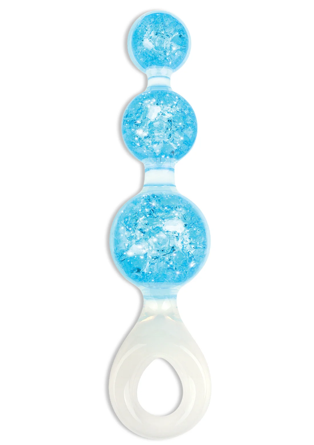 CRYSTAL TRIO BUTT PLUG medium  ,blue