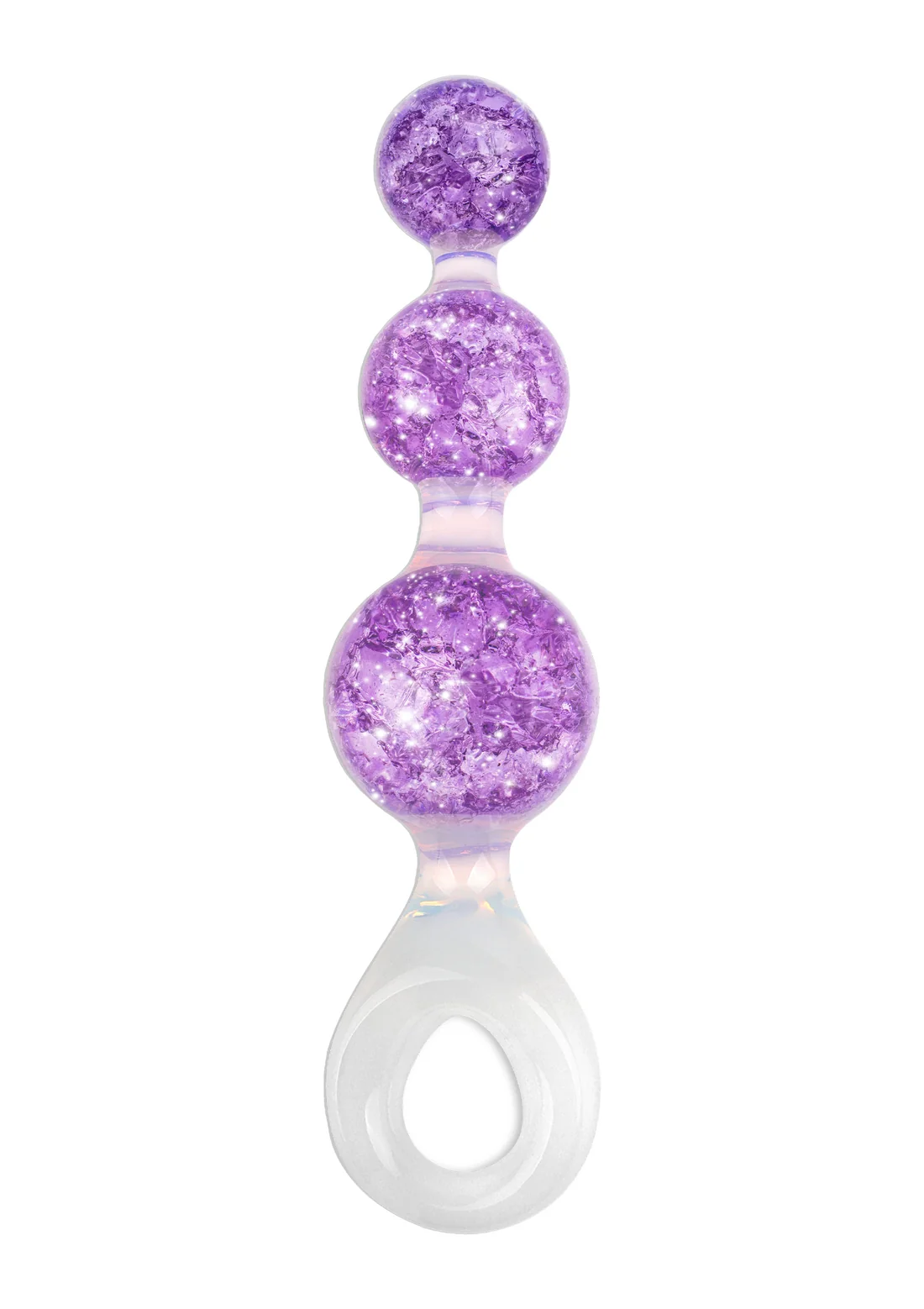 CRYSTAL TRIO BUTT PLUG medium  ,purple